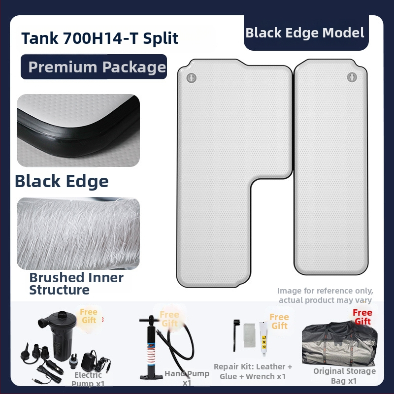 Tank pripučiamas kemperio čiužinys su universaliu suderinamumu – ekologiškas PVC; automatinis pripūtimas; maksimalus našta 500 kg