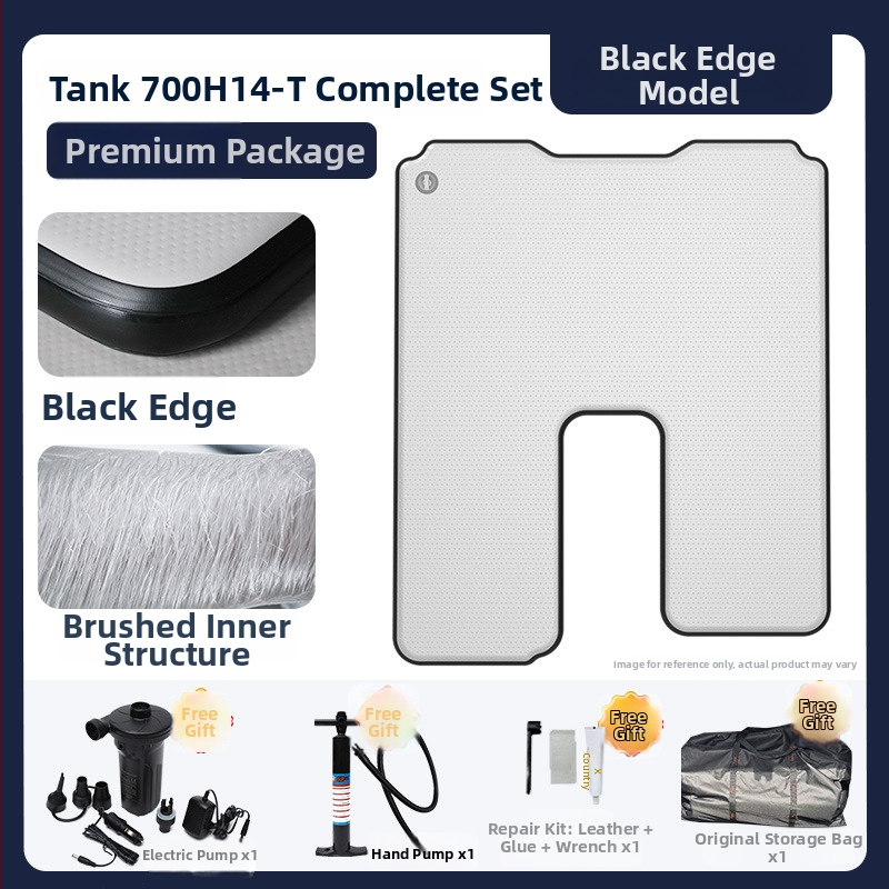 Tank pripučiamas kemperio čiužinys su universaliu suderinamumu – ekologiškas PVC; automatinis pripūtimas; maksimalus našta 500 kg