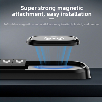 Метална табелка за временно паркиране и преместване на автомобил, светеща в тъмното, без персонализация