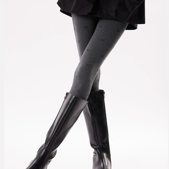 Masnis mintázatú harisnya, pamut, teljes hosszúságú, lábakkal, formázó