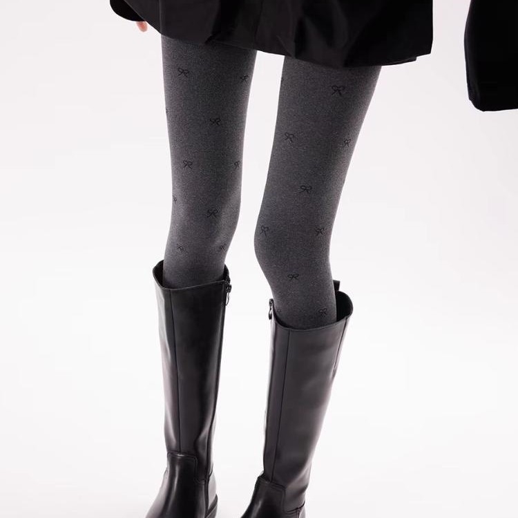 Masnis mintázatú harisnya, pamut, teljes hosszúságú, lábakkal, formázó