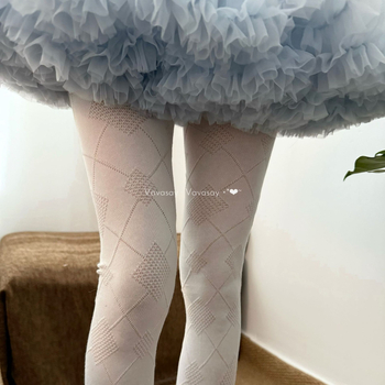 Vintage pamut harisnya rombusz mintával, közepes vastagságú, 50–70% pamut tartalom, melegen tart