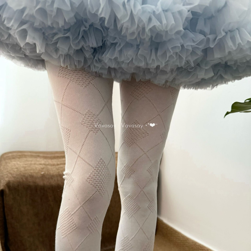 Vintage pamut harisnya rombusz mintával, közepes vastagságú, 50–70% pamut tartalom, melegen tart