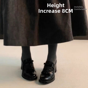 Mary Jane cipele — PU gornji dio, četvrtasti vrh, debeli pet 6–8 cm, gumena potplat, umjetna pliš podstava.