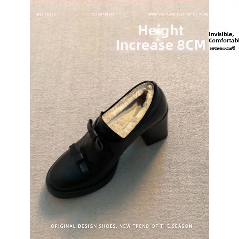 Ženske Mary Jane cipele, PU gornji dio, debeli potpetica 6-8 cm, kvadratni nos