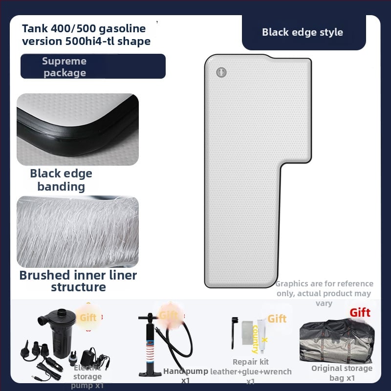 Tank универсална надуваема постелка за открит туризъм - екологично ПВЦ, автоматично надуване, носимост 500 кг, персонализирани параметри