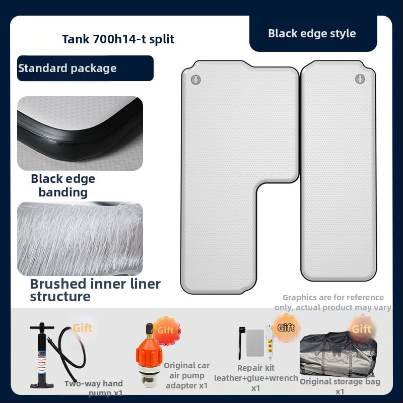 Tank универсална надуваема постелка за открит туризъм - екологично ПВЦ, автоматично надуване, носимост 500 кг, персонализирани параметри