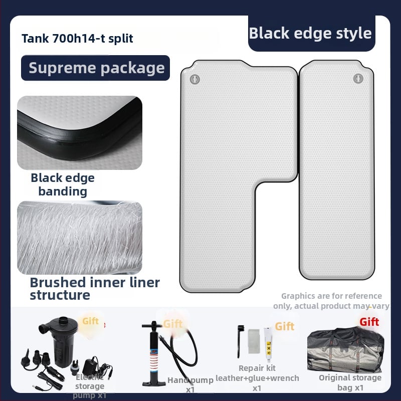 Tank универсална надуваема постелка за открит туризъм - екологично ПВЦ, автоматично надуване, носимост 500 кг, персонализирани параметри