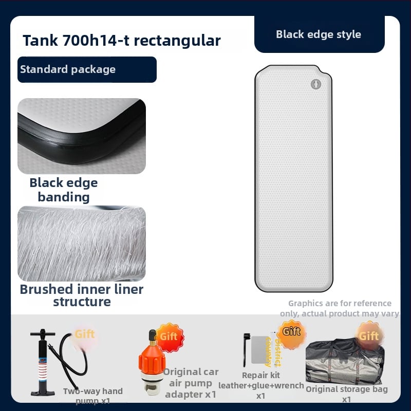 Tank универсална надуваема постелка за открит туризъм - екологично ПВЦ, автоматично надуване, носимост 500 кг, персонализирани параметри