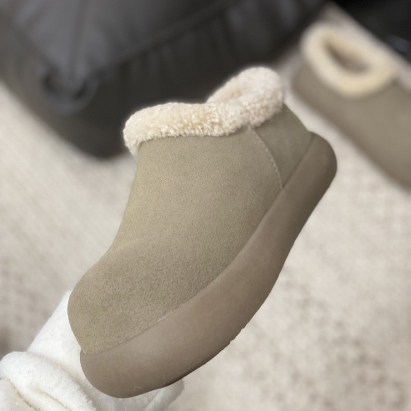 Sieviešu ziemas slip-on zābaki ar vilnas iekšpusi, ūdensdroši, pretslīdešana, ar bieza gumijas zoli