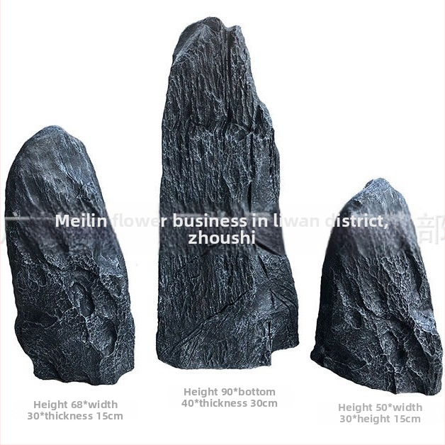 Изкуствен камък за градинско озеленяване – Glass Steel, пластмаса/смола, китайски стил, Процес на производство: Друг