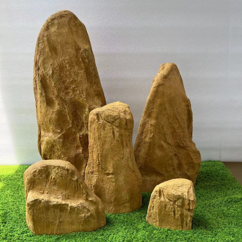 Lažni kamen za pejzažno uređenje – FRP kamen (Materijal: stakloplastični plast; Proizvodni proces: drugi; Vrsta materijala: plast, smola; Značka: Mei Lin; Kategorija: kamen)