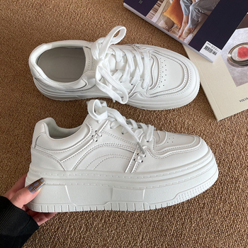 Ženske vintage casual tenisice s debelim potplatom, PU gornji dio, gumena potplata, niski gornji dio, sve sezone, PU ulošak
