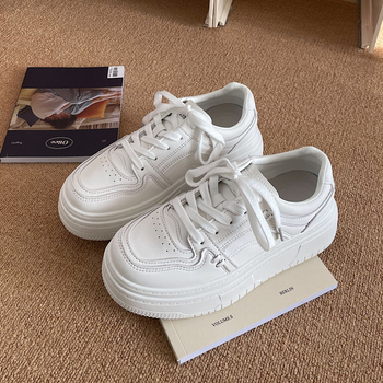 Ženske vintage casual tenisice s debelim potplatom, PU gornji dio, gumena potplata, niski gornji dio, sve sezone, PU ulošak