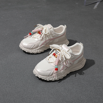 Zi Mi Ženske Minimalističke Platforme Tenisice, PU Gornji Dio, Gumeni Potplat, Visina Pete 3–5 cm, Prednje Vezanje