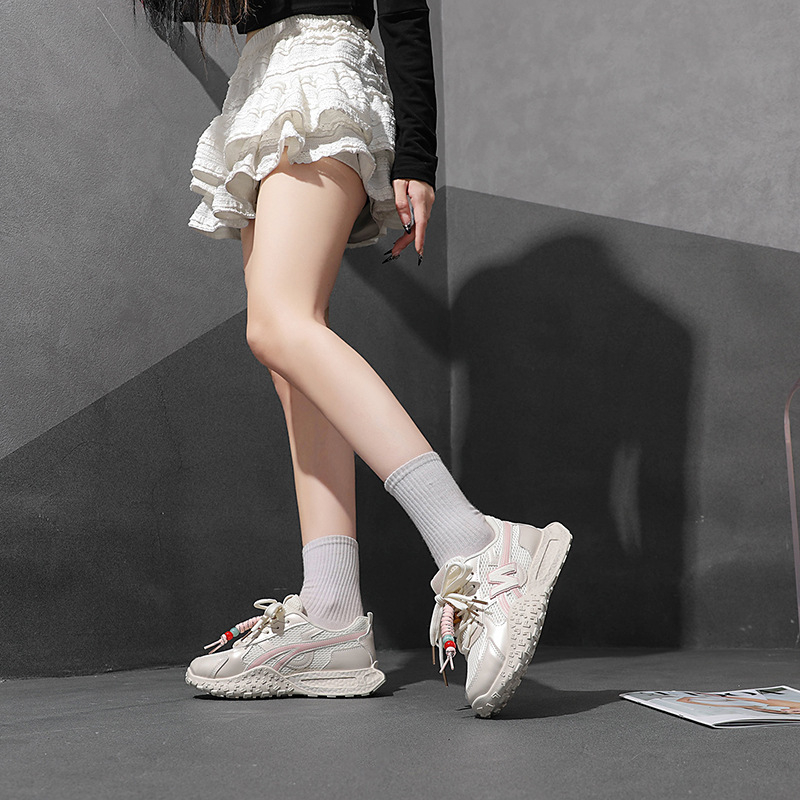 Zi Mi Ženske Minimalističke Platforme Tenisice, PU Gornji Dio, Gumeni Potplat, Visina Pete 3–5 cm, Prednje Vezanje