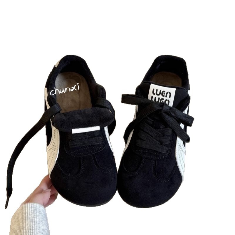 Unisex zimné casual tenisky z velúru, štvorcová špička, nízky vršok, šnúrky, podrážka z injektovanej gumy, teplé bavlnené vnútro