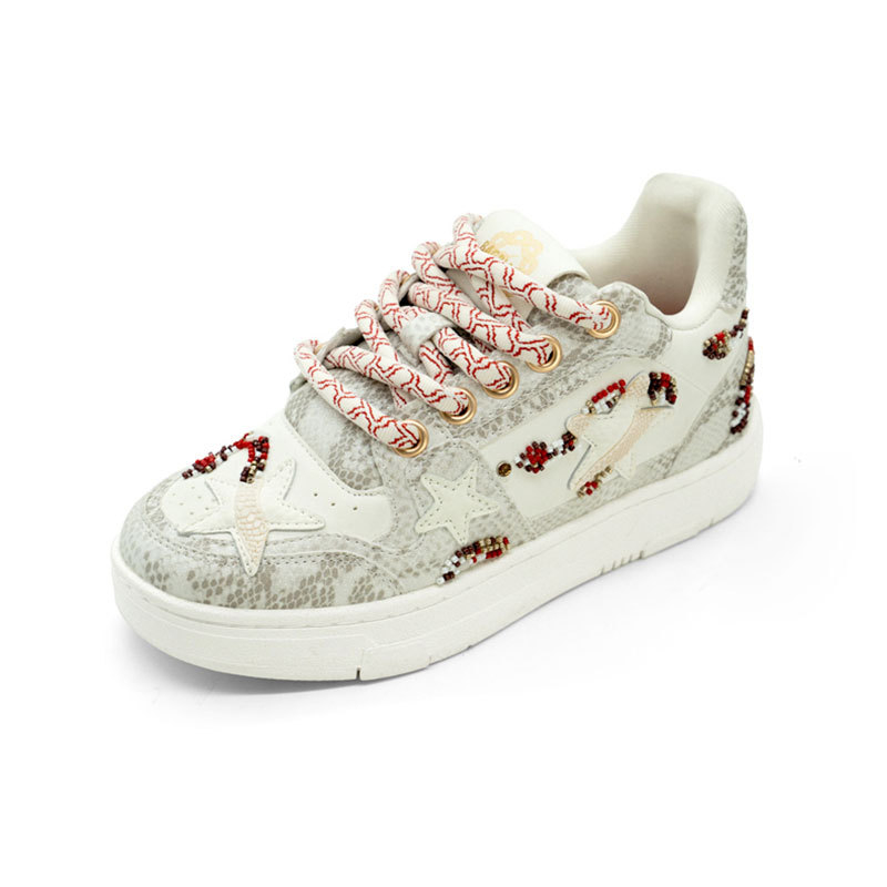 Унисекс маратонки с горна част от синтетична кожа, гумена подметка, средна височина на обувката 3–7 см, пуск през пролетта на 2025 г.