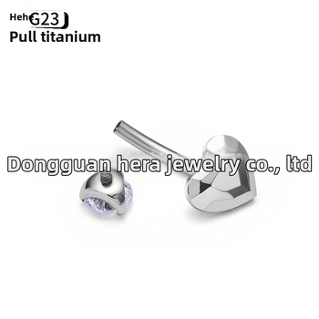 Sirds formas nabas pīrsings no titāna sakaļķa G23, ar cirkoniem, zelta ielikums, unisex elegants rotaslietas