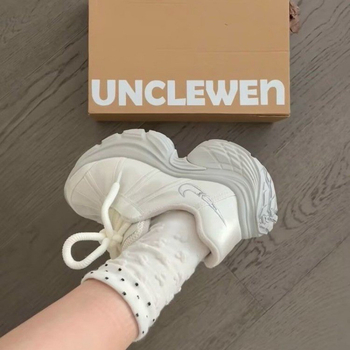 Pantofi sport femei cu platformă și șireturi, din piele sintetică respirabilă, talpă din cauciuc, toc 3-5 cm