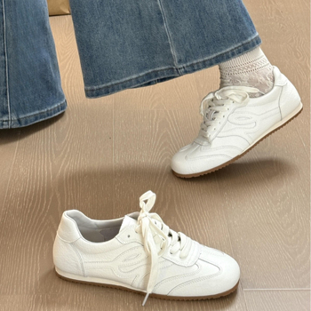 Ženske retro tenisice - Gornji materijal: Super vlakno, PU ulošak, Gumeni potplat, Niski potpetice 1–3 cm, Injekcijski oblikovan potplat