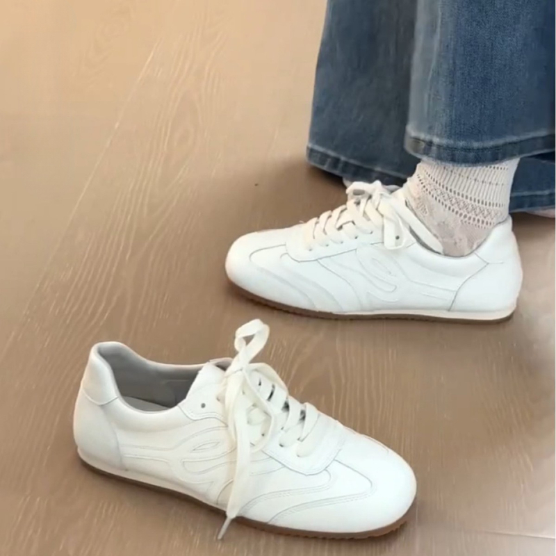 Ženske retro tenisice - Gornji materijal: Super vlakno, PU ulošak, Gumeni potplat, Niski potpetice 1–3 cm, Injekcijski oblikovan potplat