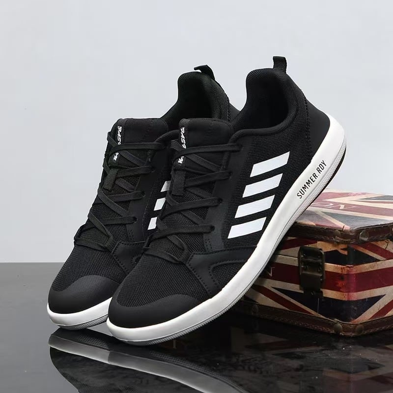 Muške ljetne sportske tenisice, prozračni gornji dio PU+ mreža, vezanje šnurkama, injekcijska potplata, tekstilna uložak