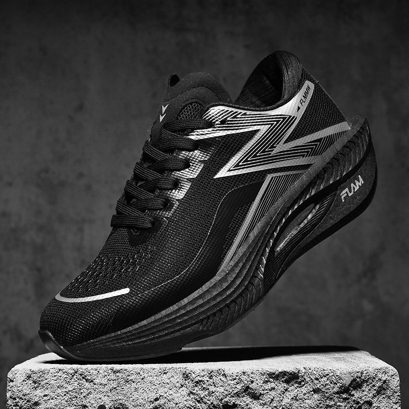 Pantofi de alergare - respirabili, unisex, partea superioară din plasă, PU talpă, cu șireturi