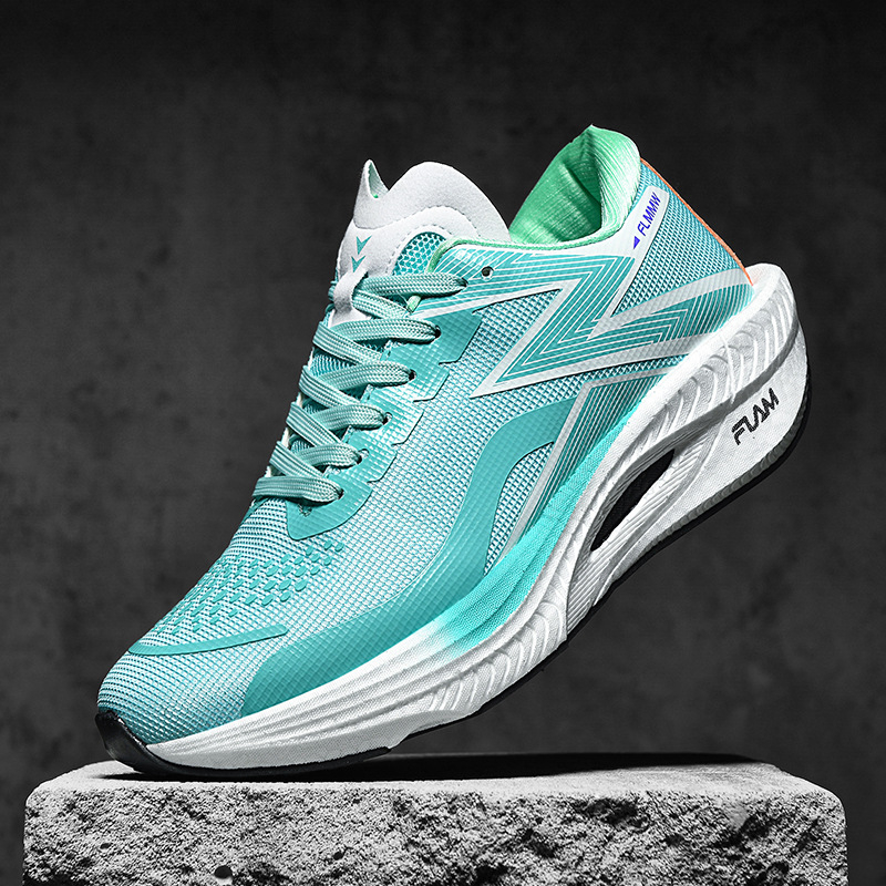 Pantofi de alergare - respirabili, unisex, partea superioară din plasă, PU talpă, cu șireturi