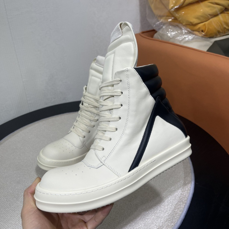 Sportske casual tenisice s gornjim dijelom od prave kože, TPU đon, visok vrh i debeli potplat 3–5 cm, vezivanje