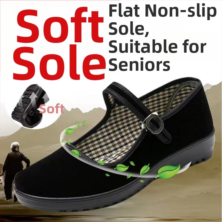 Dámske plátenné pracovné topánky s protišmykovou podrážkou, zapínanie prackou, nízka klinová päta 1–3 cm