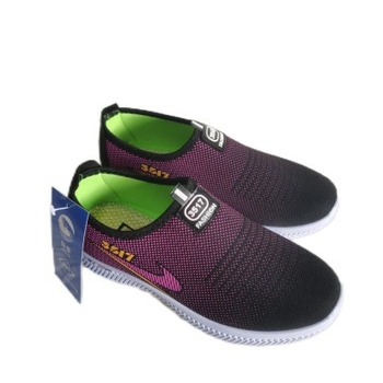 Dámske slip-on tenisky na chôdzu, priedušný polyesterový vrch, ľahké, špičatý nos, plochá podrážka