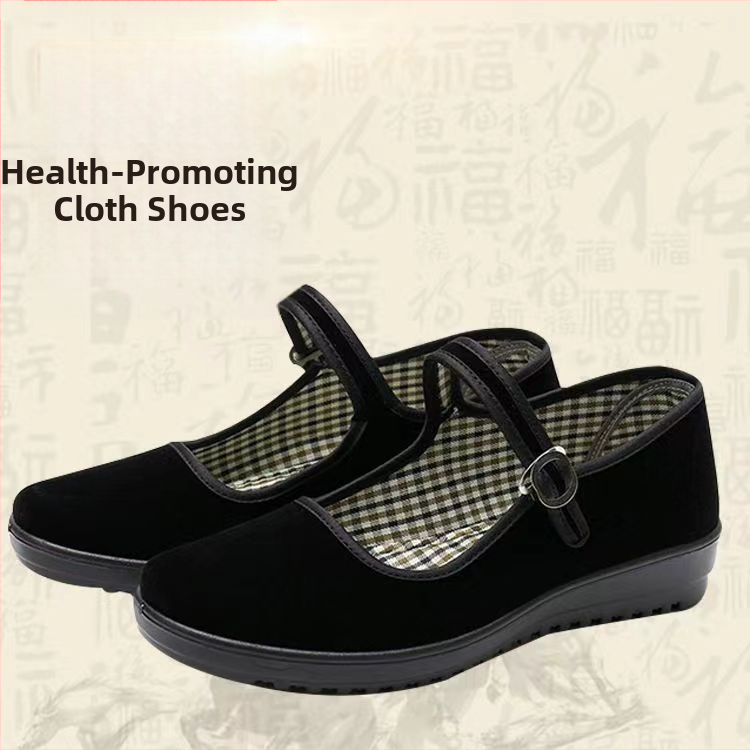 Dámske plátené topánky, ručne pletené, s prackou, guľatá špička, textilná stielka