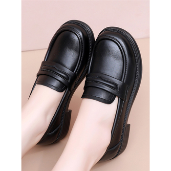 Dámske ploché topánky na každodenné nosenie, syntetická koža, vlnená podšívka, protišmyková mäkká podrážka, ľahké, slip-on