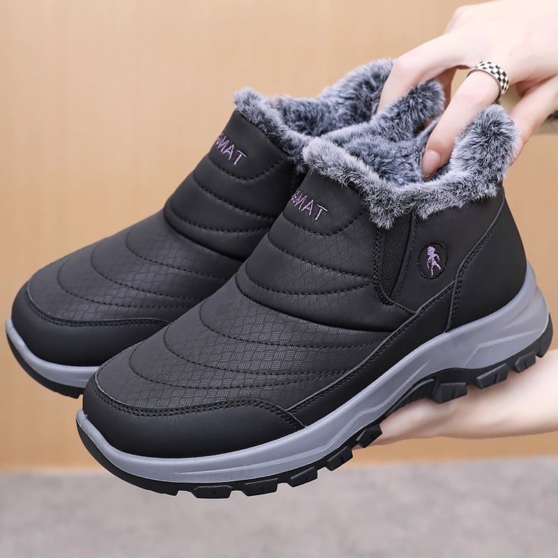 Dámske zimné bavlnené topánky s teplou podšívkou (vysoký vrch, sieťová vnútorná časť, protišmyková podrážka)