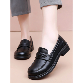 Dámske každodenné balerínky s umelou kožou, horná časť syntetická koža, voskovaný povrch kože, vlnená podšívka, plochá podrážka, voľnočasové použitie, jar, značka Emei Impression