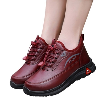 Zimné dámske topánky z textilu s fleecovou podšívkou, vysoký vršok, okrúhla špička, gumová podrážka