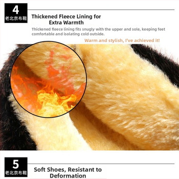Ženské zimné bavlnené topánky s protiskluzovou PU podrážkou, fleecovou podšívkou, teplé pre staršie ženy
