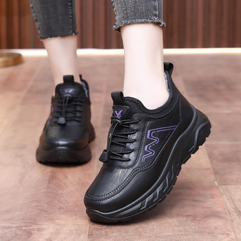 Dámske zimné bavlnené topánky s protišmykovou hrubou podrážkou, umelá plyšová výstelka, nízky horný lem, elastická páska na zapínanie