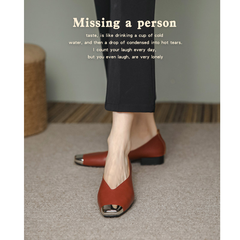 Dvojvrstvové topánky pre mamy z hovädzej kože, nízky podpätok 1–3 cm, priedušné, protišmykové, gumová podrážka