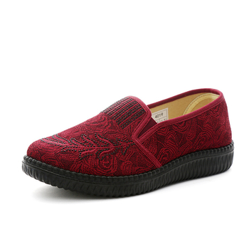 Topánky pre mamy, vrchná časť z bavlny, EVA stielka, PU podrážka, nízka päta 1–3 cm, slip-on