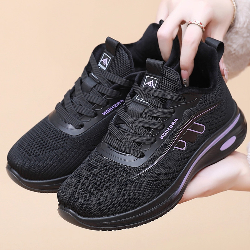 Dámske zimné bavlnené topánky s fleecovou podšívkou, zapínanie na šnúrky vpredu