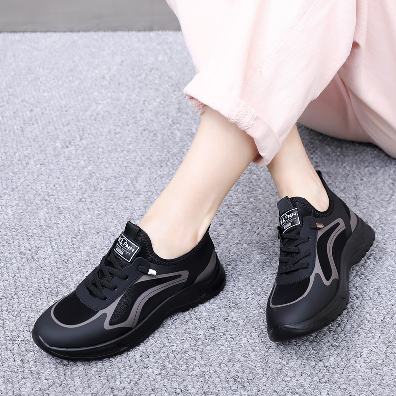 Dámske pohodlné voľnočasové tenisky na prechádzky, vrchný materiál mikrovlákno, okrúhla špička, nízky podpätok 1–3 cm, PU vstrekovaná podrážka