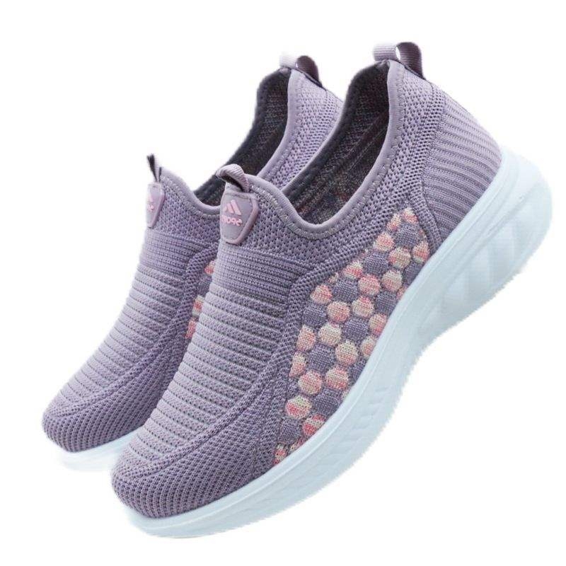 Slip-on pletené topánky pre dospelých – priedušné, ľahké, protišmyková EVA podrážka, elastický horný materiál, letná voľba