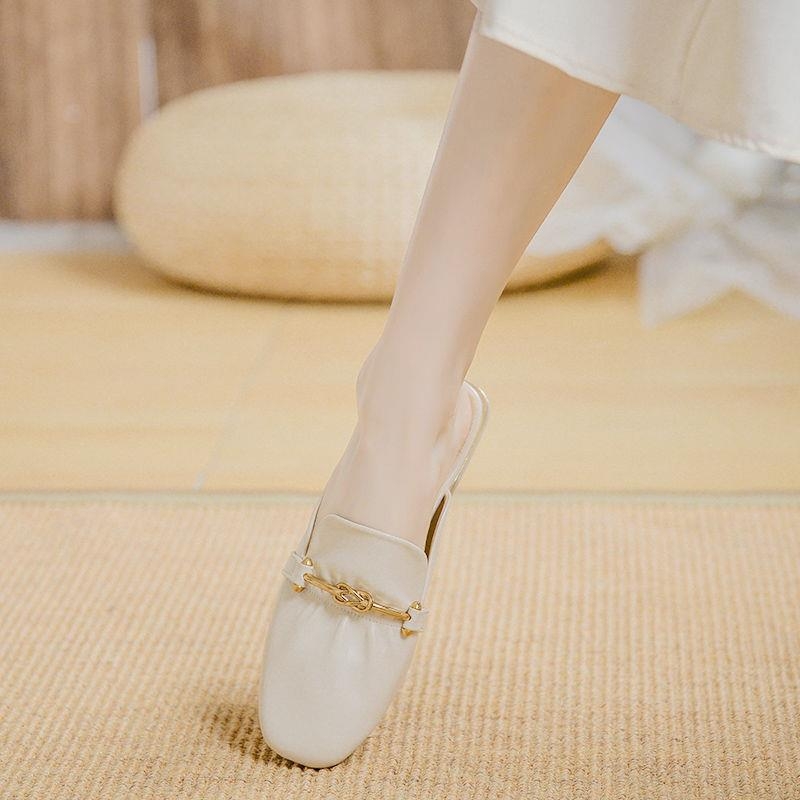 Baotou dámske papuče bez päty, horná časť mikrovlákno, podrážka z gumy, plochá podrážka, podrážky 0–3 cm, ľahké, protišmykové, odolné