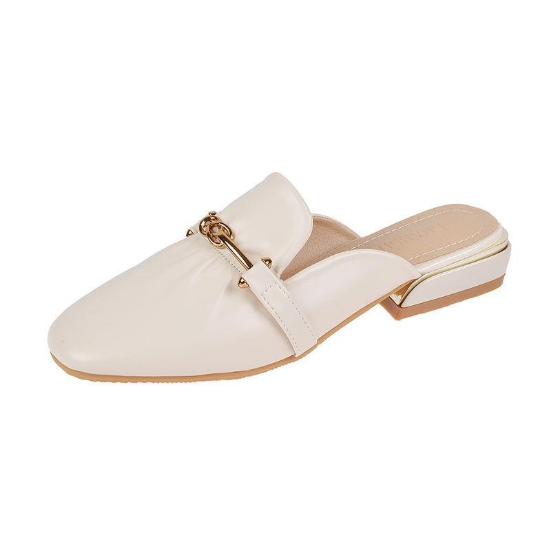 Baotou dámske papuče bez päty, horná časť mikrovlákno, podrážka z gumy, plochá podrážka, podrážky 0–3 cm, ľahké, protišmykové, odolné