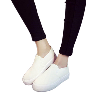 Dámske slip-on tenisky z plátna, nízky vrch, PVC podrážka, bavlnená vrchná časť