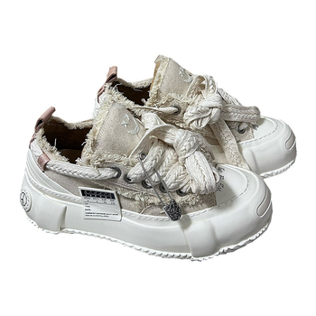 Tenisky z plátna pre dospelých – denim vrchný materiál, vulkanizovaná konštrukcia, nízky vrch, hrubá podrážka, motív s úsmevom, priedušné