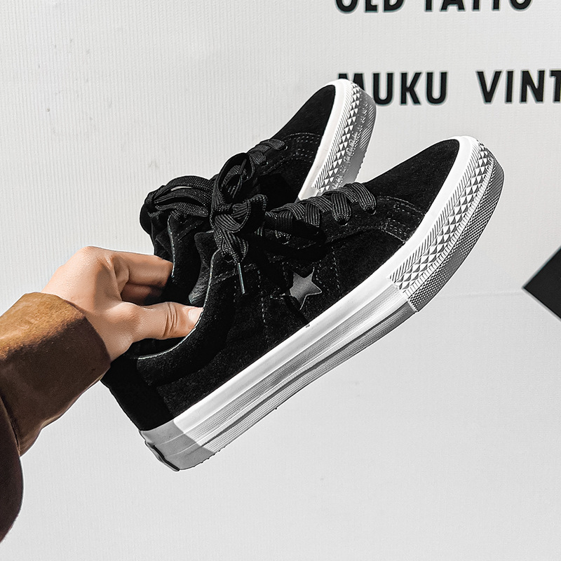 Платнени обувки, нисък връх, вулканизирана гумена подметка, дишаща памучна подплата, корейски Ulzzang стил