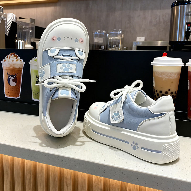 Дамски обувки с връзки – PU горна част, гумена подметка, подложка от изкуствен косъм, кръгъл нос, нисък профил – есен-зима 2025